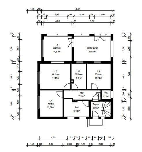 Prenájom bytu 4-izbový 107 m², Melle, Dolné Sasko Prenájom bytu 4-izbový 107 m², Melle, Dolné Sasko