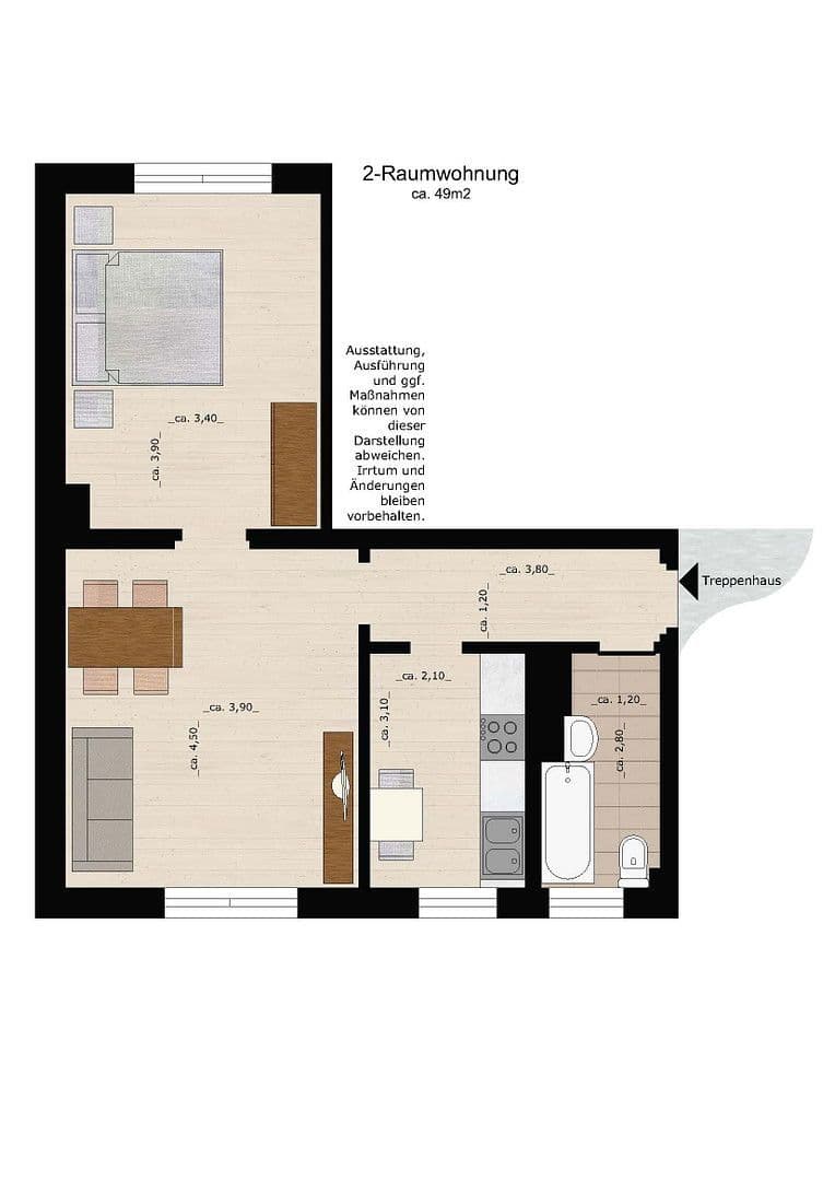 Prenájom bytu 2-izbový 49 m², Amalienstraße 132, Dessau-Roßlau, Sasko-Anhaltsko Prenájom bytu 2-izbový 49 m², Amalienstraße 132, Dessau-Roßlau, Sasko-Anhaltsko