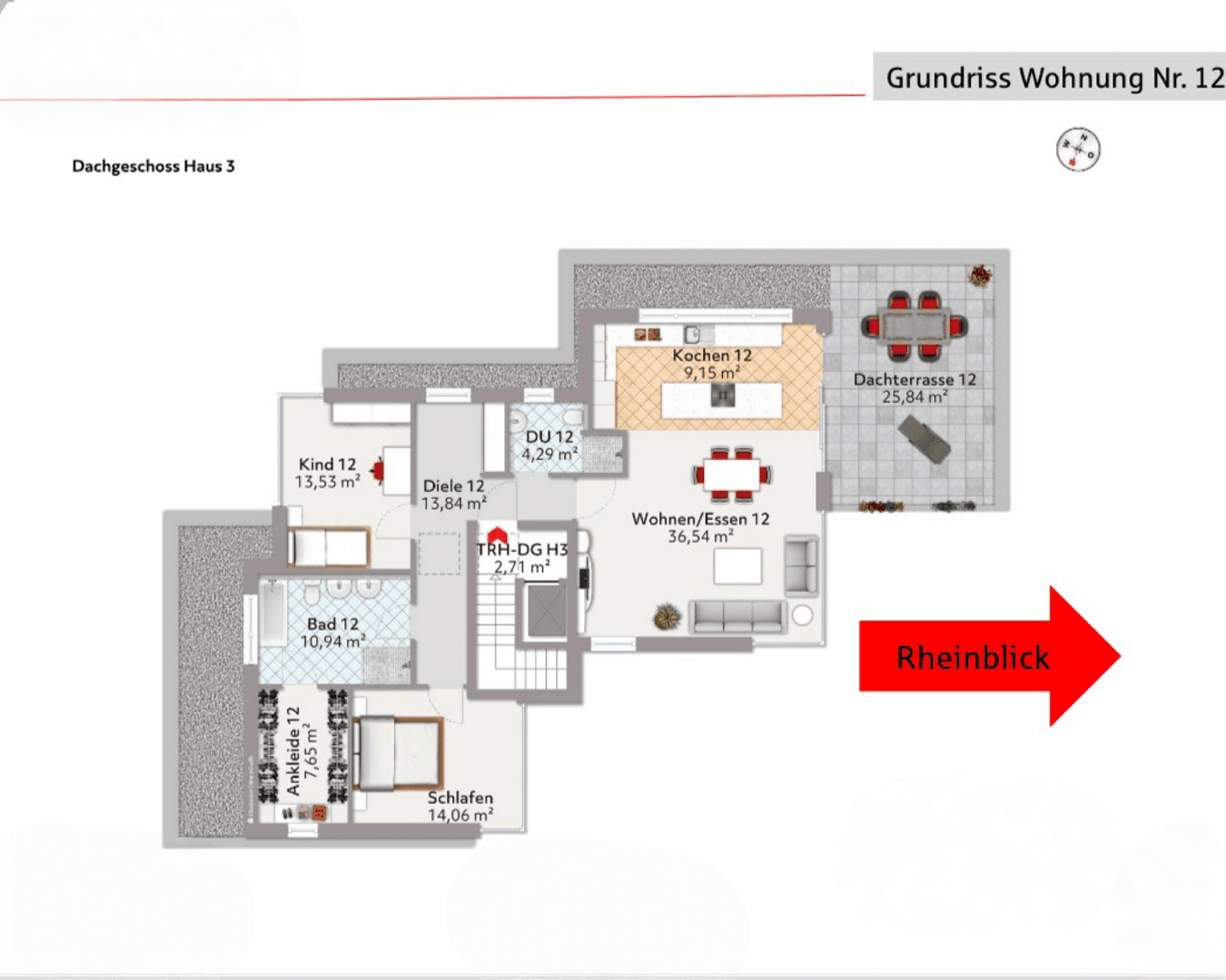 Predaj bytu 3-izbový 121 m², Elisenhöhe 45c, Bingen am Rhein, Porýnie-Falcko Predaj bytu 3-izbový 121 m², Elisenhöhe 45c, Bingen am Rhein, Porýnie-Falcko