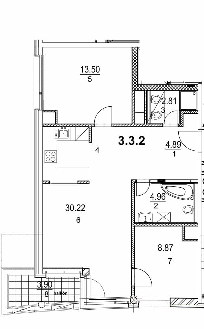 Prenájom bytu 3-izbový 68 m², Kresánkova, Karlova Ves, Bratislavský kraj Prenájom bytu 3-izbový 68 m², Kresánkova, Karlova Ves, Bratislavský kraj