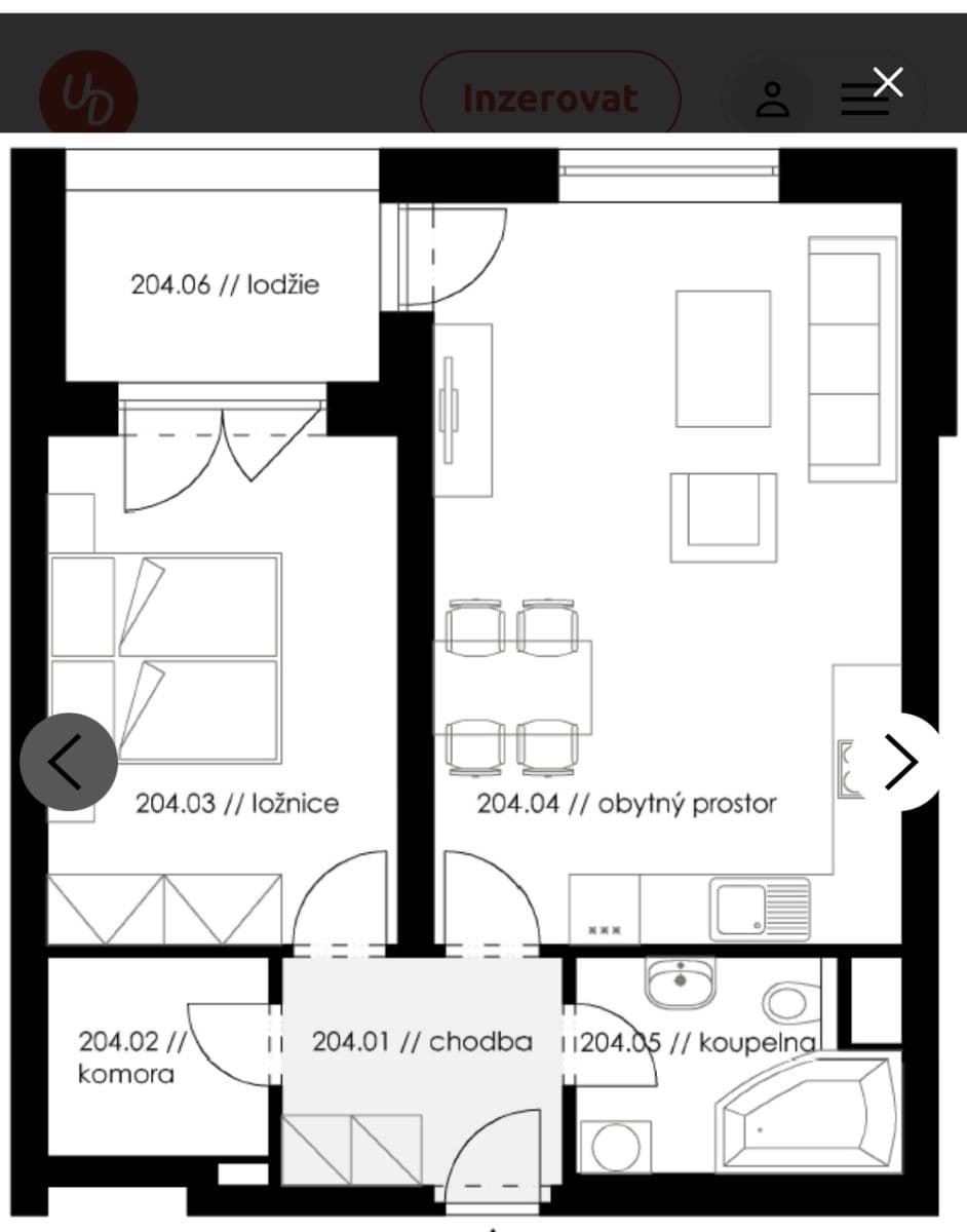 Predaj bytu 2-izbový 56 m², Špačková, Plzeň, Plzeňský kraj Predaj bytu 2-izbový 56 m², Špačková, Plzeň, Plzeňský kraj