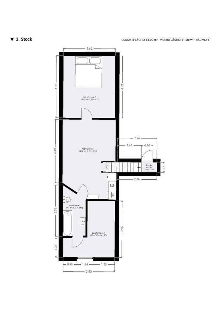 Prenájom bytu 3-izbový 52 m², Schloßstraße 40, Gundelsheim, Bádensko-Wurttembersko Prenájom bytu 3-izbový 52 m², Schloßstraße 40, Gundelsheim, Bádensko-Wurttembersko