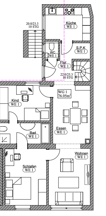Prenájom bytu 3-izbový 77 m², Nähe Weststraße, Bönen, Severné Porýnie - Westfálsko Prenájom bytu 3-izbový 77 m², Nähe Weststraße, Bönen, Severné Porýnie - Westfálsko
