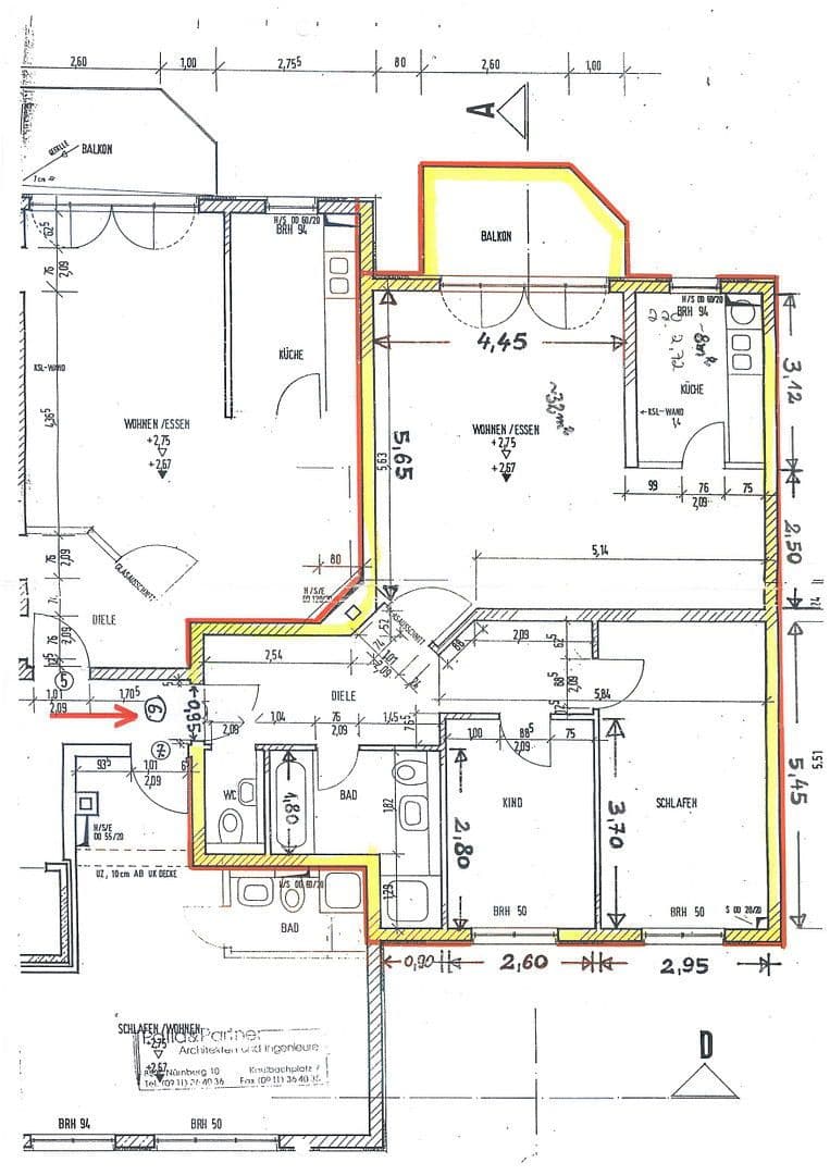 Prenájom bytu 3-izbový 91 m², Nürnberg, Bavorsko Prenájom bytu 3-izbový 91 m², Nürnberg, Bavorsko