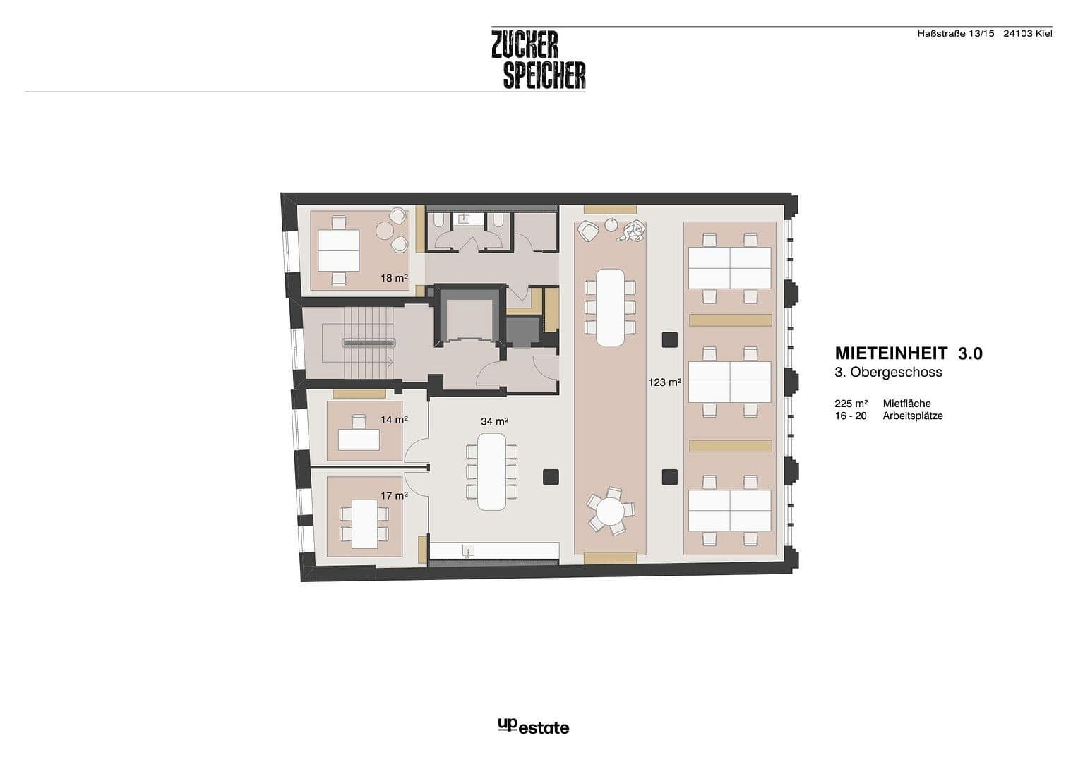 Prenájom kancelárie 250 m², Haßstraße 13/15, Kiel, Šlezvicko-Holštajnsko Prenájom kancelárie 250 m², Haßstraße 13/15, Kiel, Šlezvicko-Holštajnsko