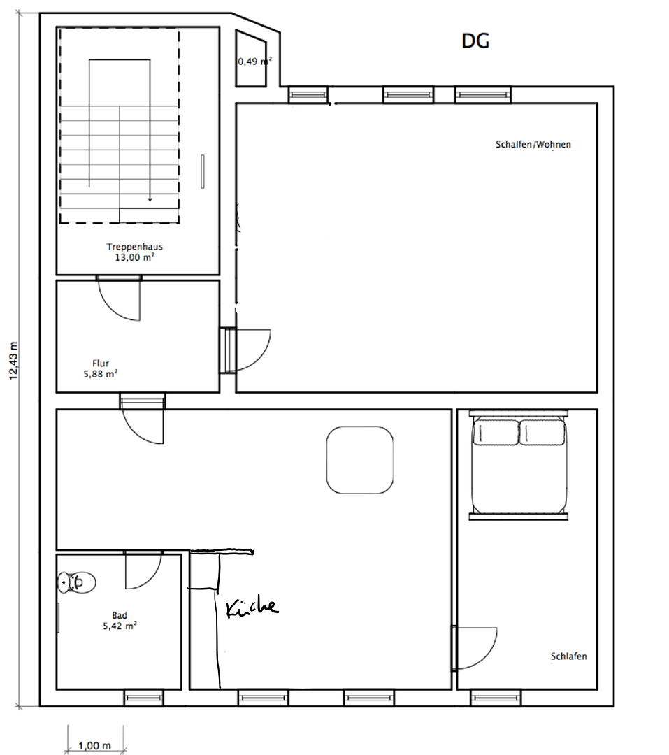 Prenájom bytu 2-izbový 82 m², Erkratherstr. 28, Düsseldorf, Severné Porýnie - Westfálsko Prenájom bytu 2-izbový 82 m², Erkratherstr. 28, Düsseldorf, Severné Porýnie - Westfálsko