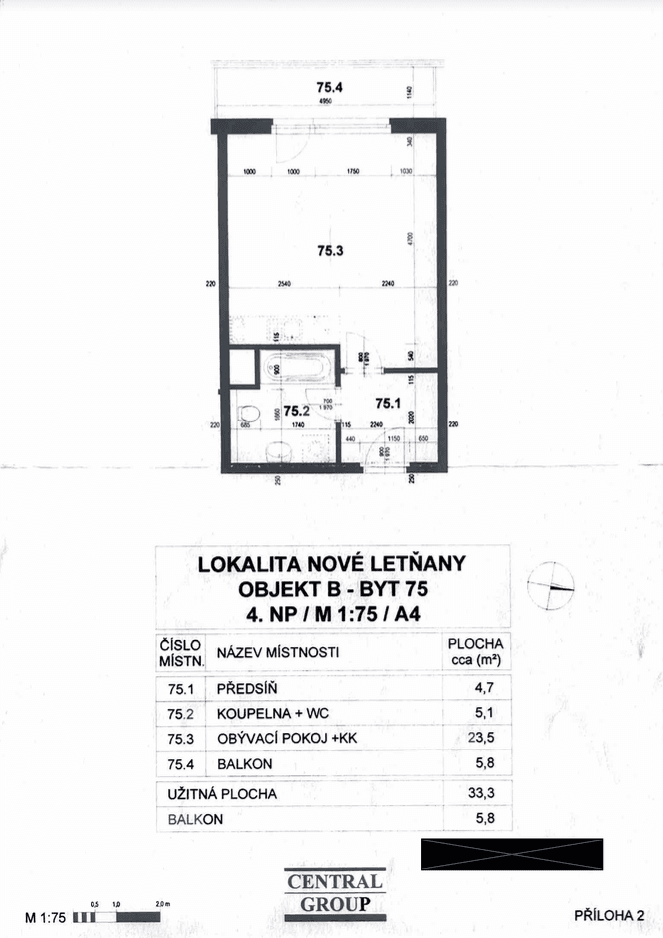 Predaj bytu 1-izbový 34 m², Miroslava Hajna, Praha, Praha Predaj bytu 1-izbový 34 m², Miroslava Hajna, Praha, Praha