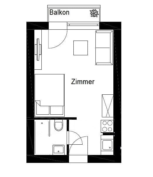 Prenájom bytu 1-izbový 22 m², Bad-Berneck-Str. 1, München, Bavorsko Prenájom bytu 1-izbový 22 m², Bad-Berneck-Str. 1, München, Bavorsko