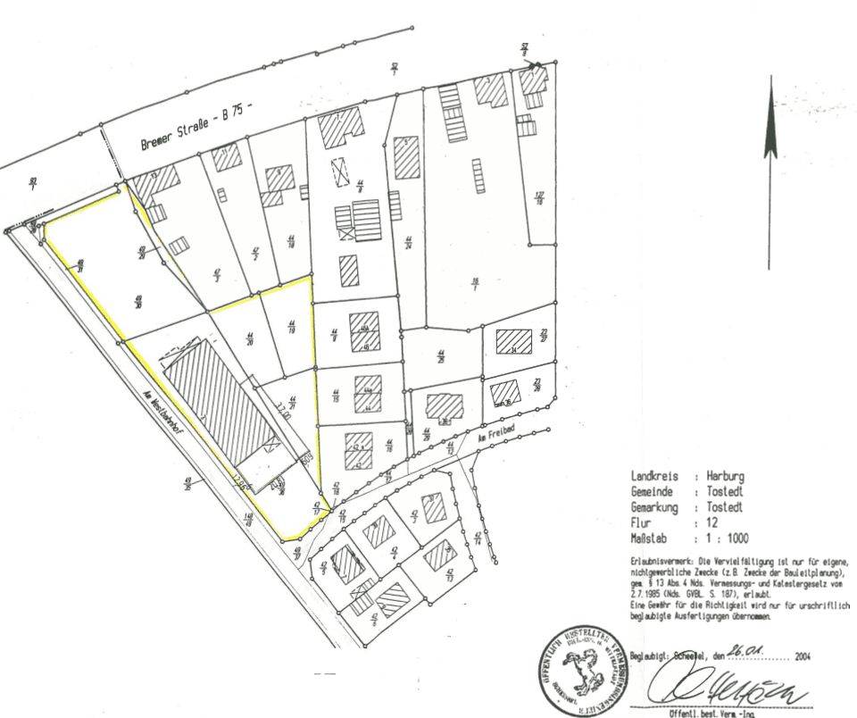 Predaj nebytového priestoru 6.350 m², Am Westbahnhof 3, Tostedt, Dolné Sasko Predaj nebytového priestoru 6.350 m², Am Westbahnhof 3, Tostedt, Dolné Sasko