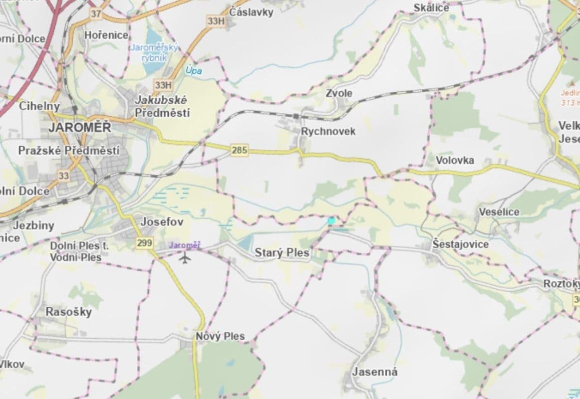 Predaj pozemku 9.861 m², Jaroměř, Královéhradecký kraj Predaj pozemku 9.861 m², Jaroměř, Královéhradecký kraj