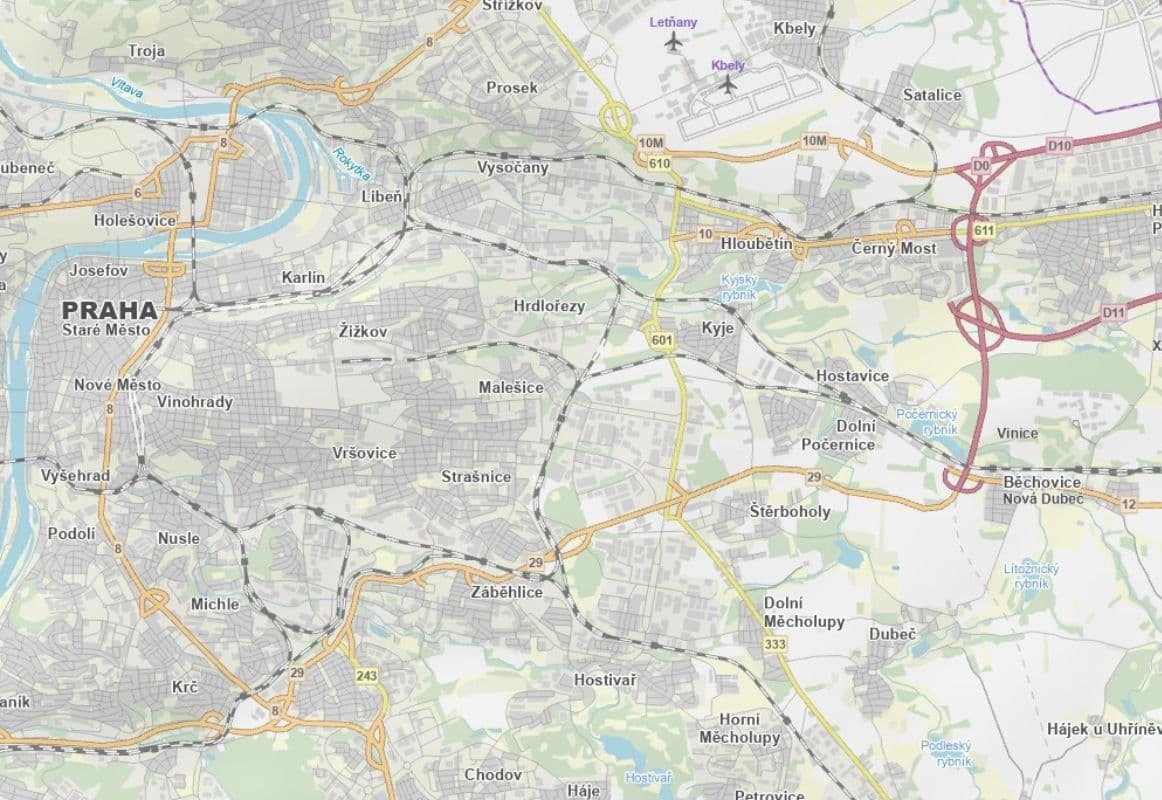 Predaj pozemku 2.708 m², Praha, Praha Predaj pozemku 2.708 m², Praha, Praha