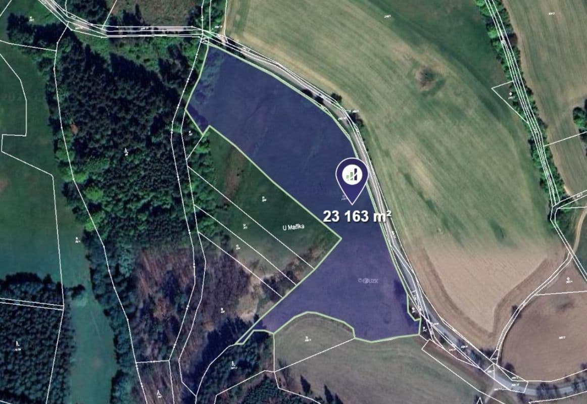 Predaj pozemku 12.868 m², Dalečín, Kraj Vysočina Predaj pozemku 12.868 m², Dalečín, Kraj Vysočina