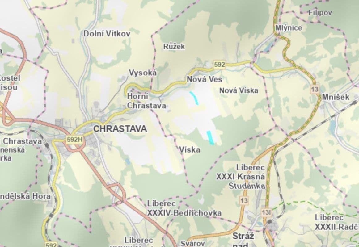 Predaj pozemku 10.827 m², Nová Ves, Liberecký kraj Predaj pozemku 10.827 m², Nová Ves, Liberecký kraj