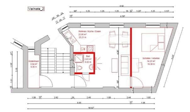 Prenájom bytu 2-izbový 42 m², Rauenthaler Str. 22, Wiesbaden, Hesensko Prenájom bytu 2-izbový 42 m², Rauenthaler Str. 22, Wiesbaden, Hesensko