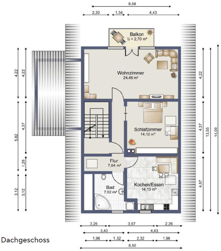 Predaj bytu 2-izbový 70 m², Irschenberg, Bavorsko Predaj bytu 2-izbový 70 m², Irschenberg, Bavorsko