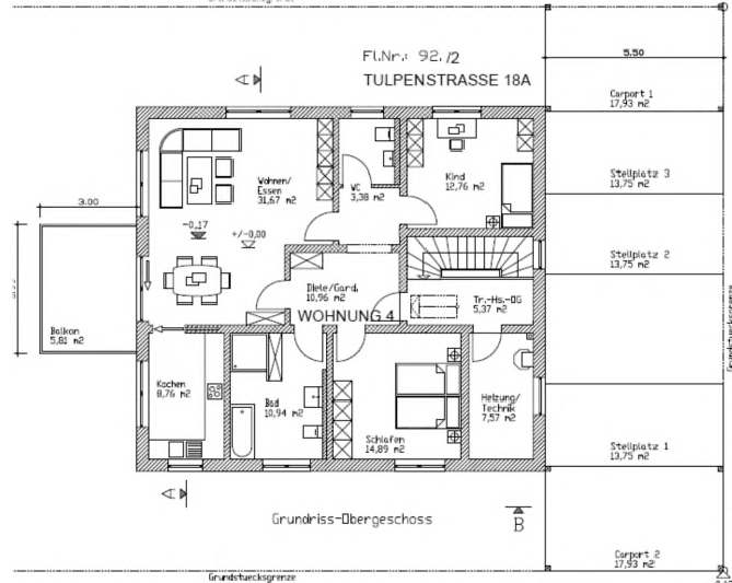 Prenájom bytu 3-izbový 99 m², Tulpenstr. 18a, Wackersdorf, Bavorsko Prenájom bytu 3-izbový 99 m², Tulpenstr. 18a, Wackersdorf, Bavorsko