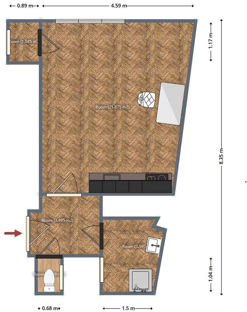 Prenájom bytu 1-izbový 32 m², Ortenovo náměstí, Praha, Praha Prenájom bytu 1-izbový 32 m², Ortenovo náměstí, Praha, Praha