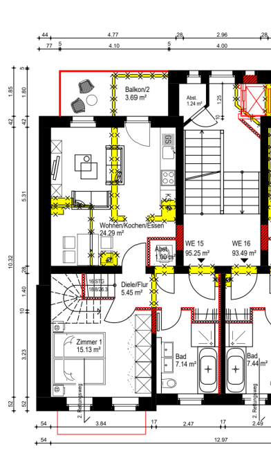 Prenájom bytu 4-izbový 96 m², Ostheimstraße 7, Leipzig, Sasko Prenájom bytu 4-izbový 96 m², Ostheimstraße 7, Leipzig, Sasko