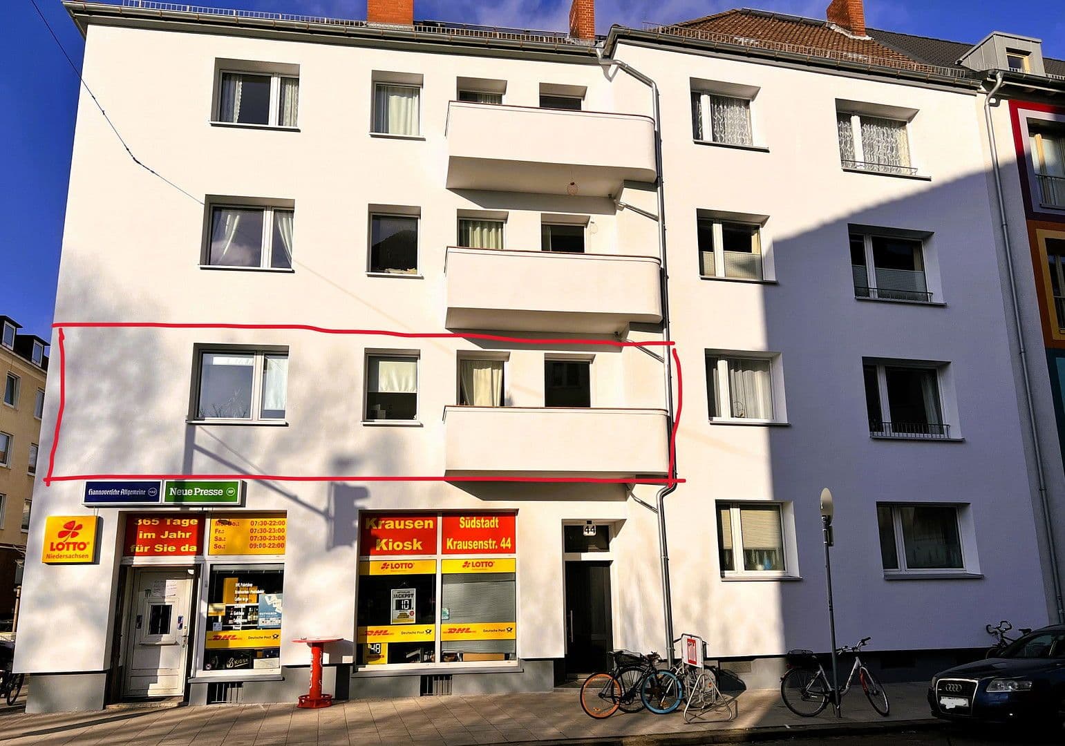 Prenájom bytu 3-izbový 74 m², Krausenstr. 44, Hannover, Dolné Sasko Prenájom bytu 3-izbový 74 m², Krausenstr. 44, Hannover, Dolné Sasko