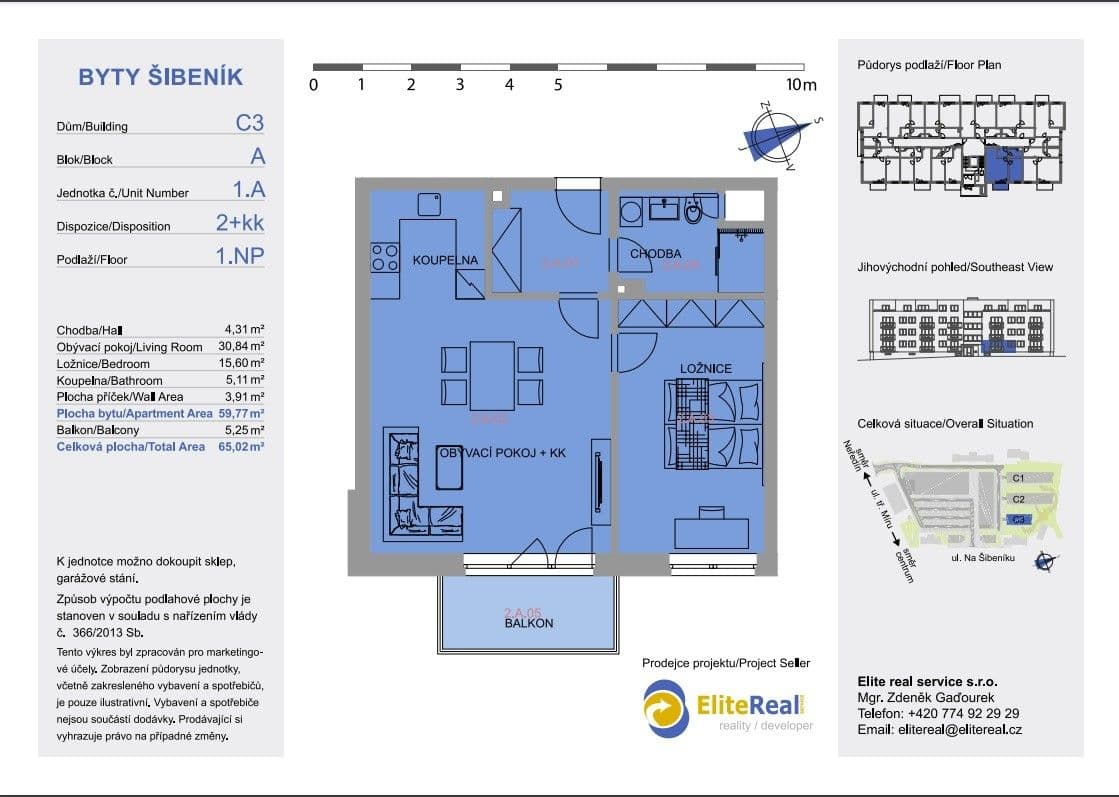 Prenájom bytu 2-izbový 60 m², Třída Jiřího Pelikána, Olomouc, Olomoucký kraj Prenájom bytu 2-izbový 60 m², Třída Jiřího Pelikána, Olomouc, Olomoucký kraj