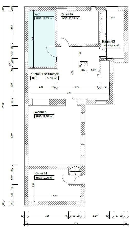 Prenájom bytu 4-izbový 107 m², Sielower Str. 55, Cottbus, Brandenbursko Prenájom bytu 4-izbový 107 m², Sielower Str. 55, Cottbus, Brandenbursko