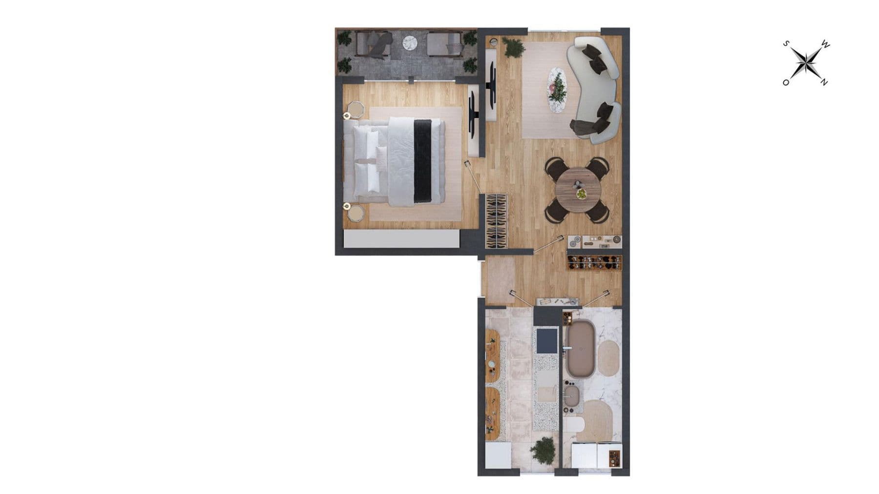 Prenájom bytu 2-izbový 51 m², Neubau 12, Elterlein, Sasko Prenájom bytu 2-izbový 51 m², Neubau 12, Elterlein, Sasko