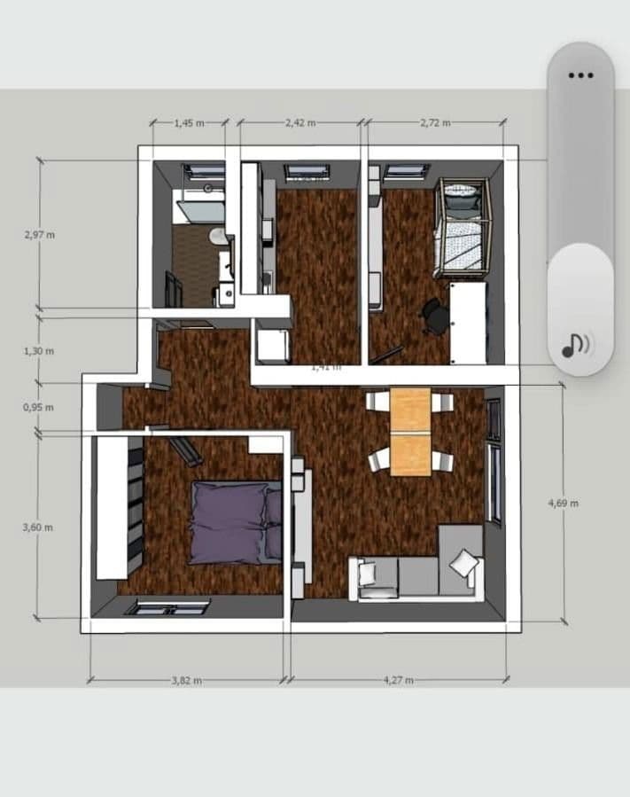 Prenájom bytu 3-izbový 67 m², Breslauer Str. 20, Ansbach, Bavorsko Prenájom bytu 3-izbový 67 m², Breslauer Str. 20, Ansbach, Bavorsko