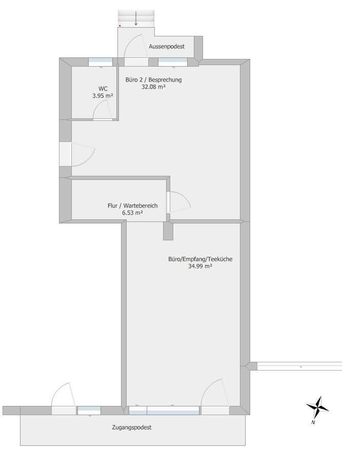 Prenájom kancelárie 165 m², Krumbachstraße, Freising, Bavorsko Prenájom kancelárie 165 m², Krumbachstraße, Freising, Bavorsko