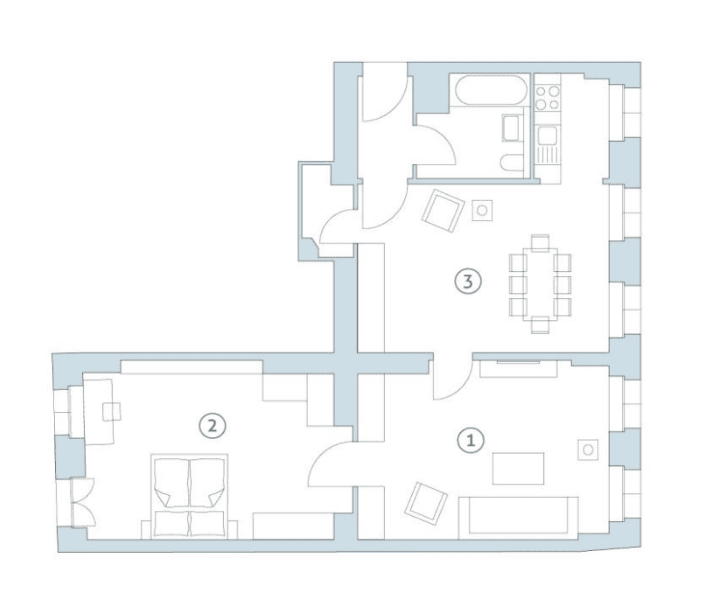 Prenájom bytu 3-izbový 81 m², Torstraße 225, Berlin, Berlín Prenájom bytu 3-izbový 81 m², Torstraße 225, Berlin, Berlín
