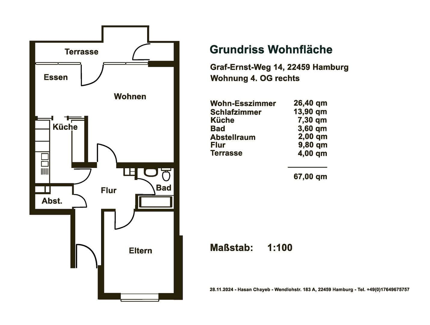 Predaj bytu 2-izbový 67 m², Graf-Ernst-Weg 14, Hamburg, Hamburg Predaj bytu 2-izbový 67 m², Graf-Ernst-Weg 14, Hamburg, Hamburg