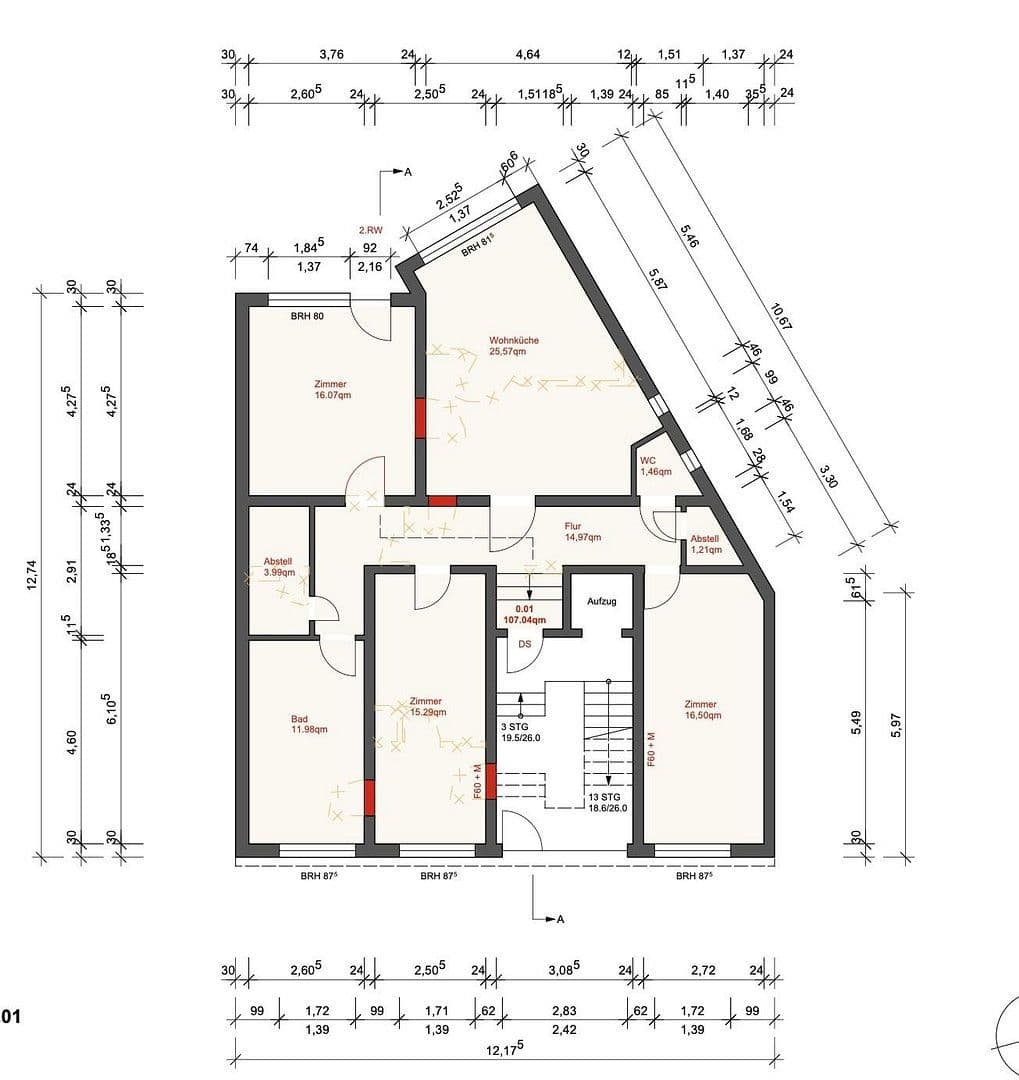 Prenájom bytu 4-izbový 107 m², Langenfeld (Rheinland), Severné Porýnie - Westfálsko Prenájom bytu 4-izbový 107 m², Langenfeld (Rheinland), Severné Porýnie - Westfálsko