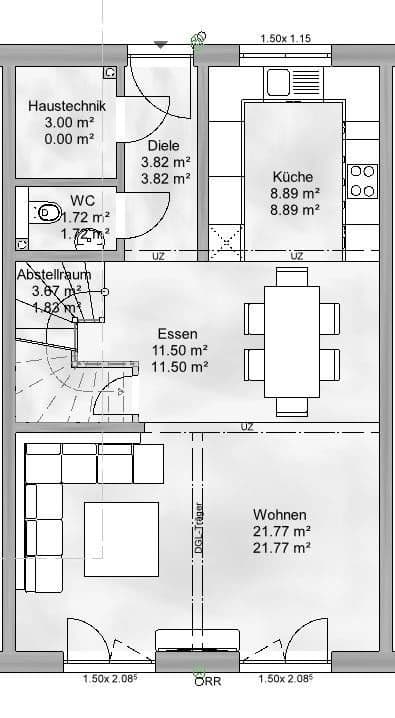 Predaj domu 130 m², pozemek 150 m², Hintergasse / Am Martinsberg, Siefersheim, Porýnie-Falcko Predaj domu 130 m², pozemek 150 m², Hintergasse / Am Martinsberg, Siefersheim, Porýnie-Falcko