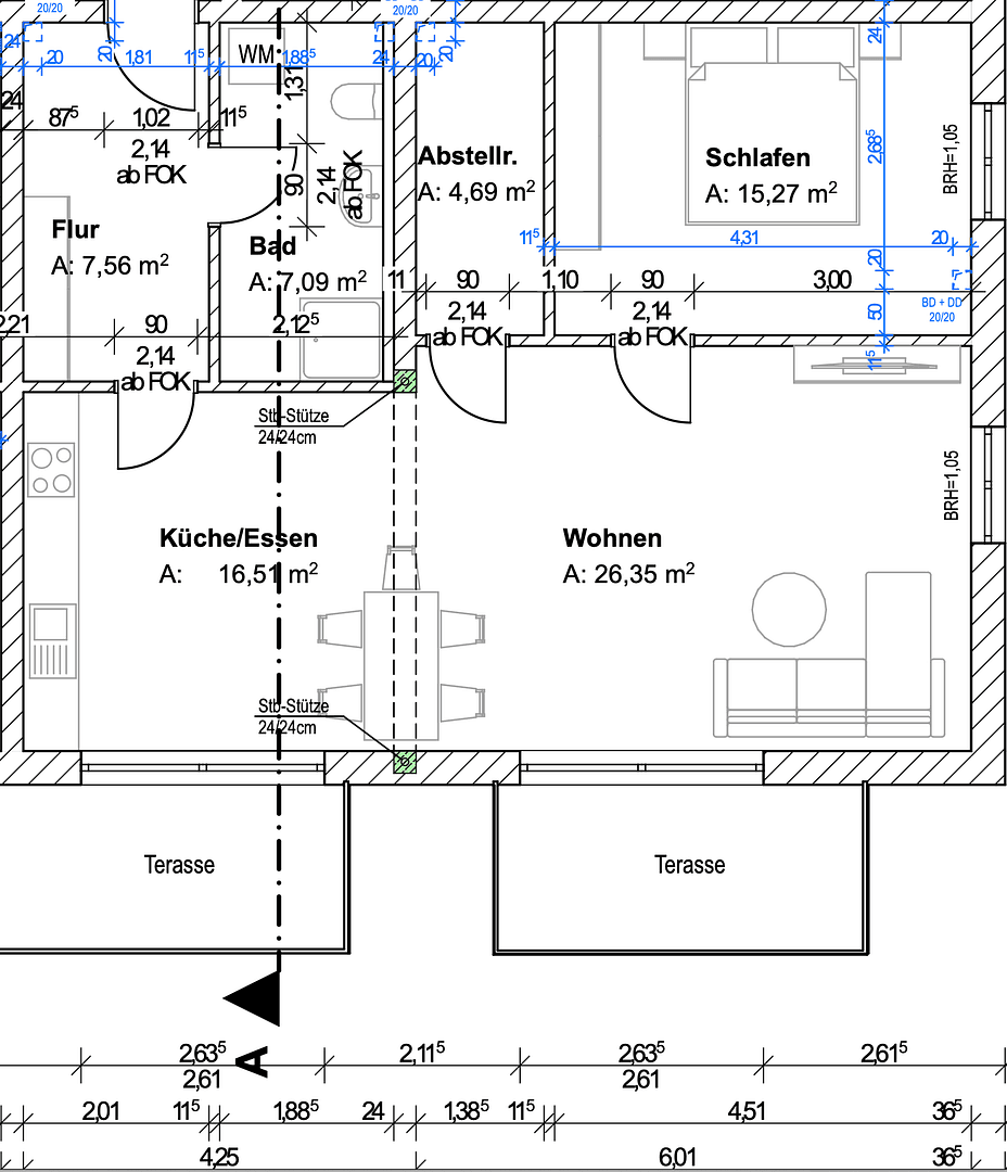 Prenájom bytu 3-izbový 88 m², Haupstraße 39, Unterdietfurt, Bavorsko Prenájom bytu 3-izbový 88 m², Haupstraße 39, Unterdietfurt, Bavorsko