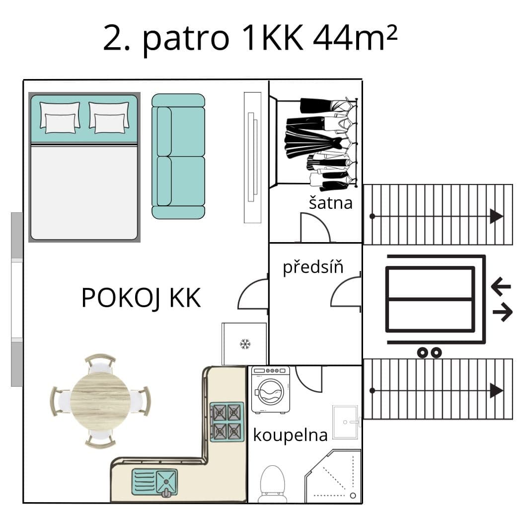 Prenájom bytu 1-izbový 43 m², Táborská, Brno, Jihomoravský kraj Prenájom bytu 1-izbový 43 m², Táborská, Brno, Jihomoravský kraj