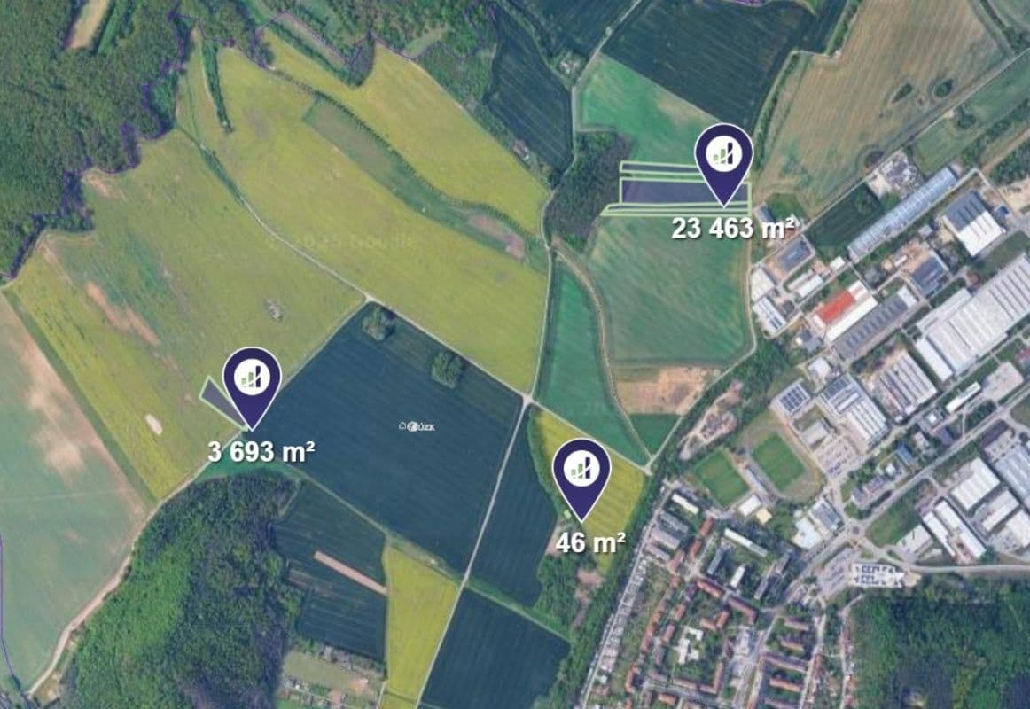 Predaj pozemku 22.581 m², Kuřim, Jihomoravský kraj Predaj pozemku 22.581 m², Kuřim, Jihomoravský kraj