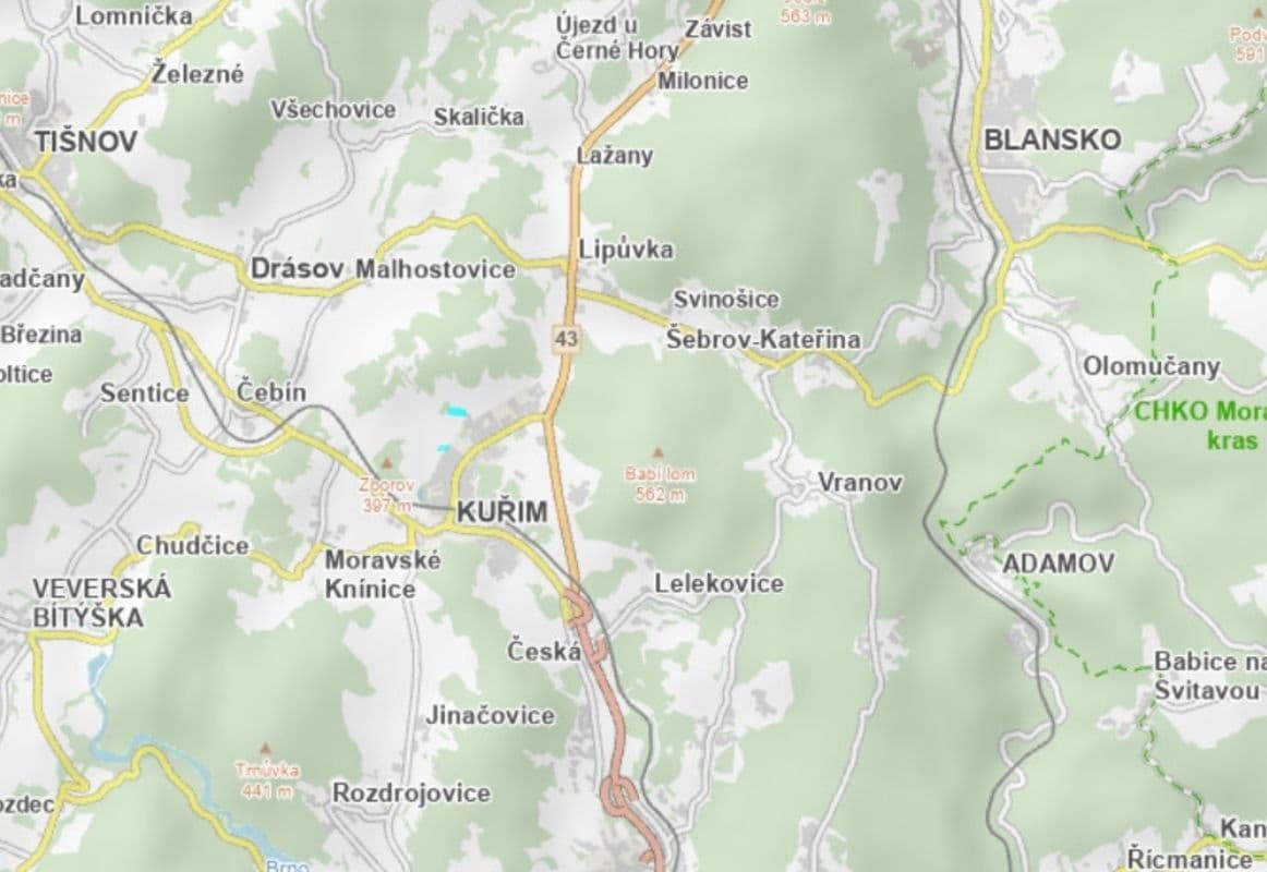 Predaj pozemku 22.581 m², Kuřim, Jihomoravský kraj Predaj pozemku 22.581 m², Kuřim, Jihomoravský kraj