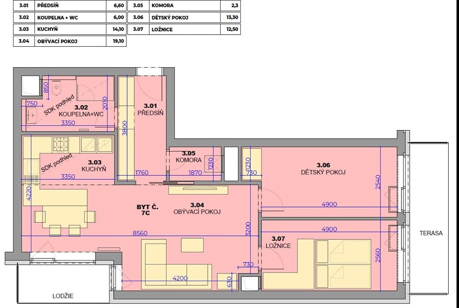 Prenájom bytu 3-izbový 77 m², Hybešova, Hrušovany u Brna, Jihomoravský kraj Prenájom bytu 3-izbový 77 m², Hybešova, Hrušovany u Brna, Jihomoravský kraj