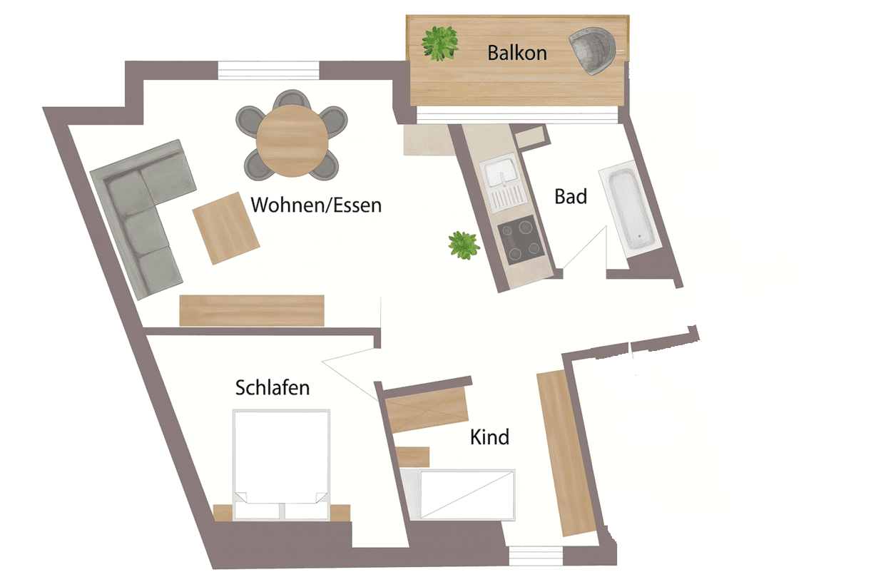 Prenájom bytu 3-izbový 70 m², Mauerstraße 2, Northeim, Dolné Sasko Prenájom bytu 3-izbový 70 m², Mauerstraße 2, Northeim, Dolné Sasko