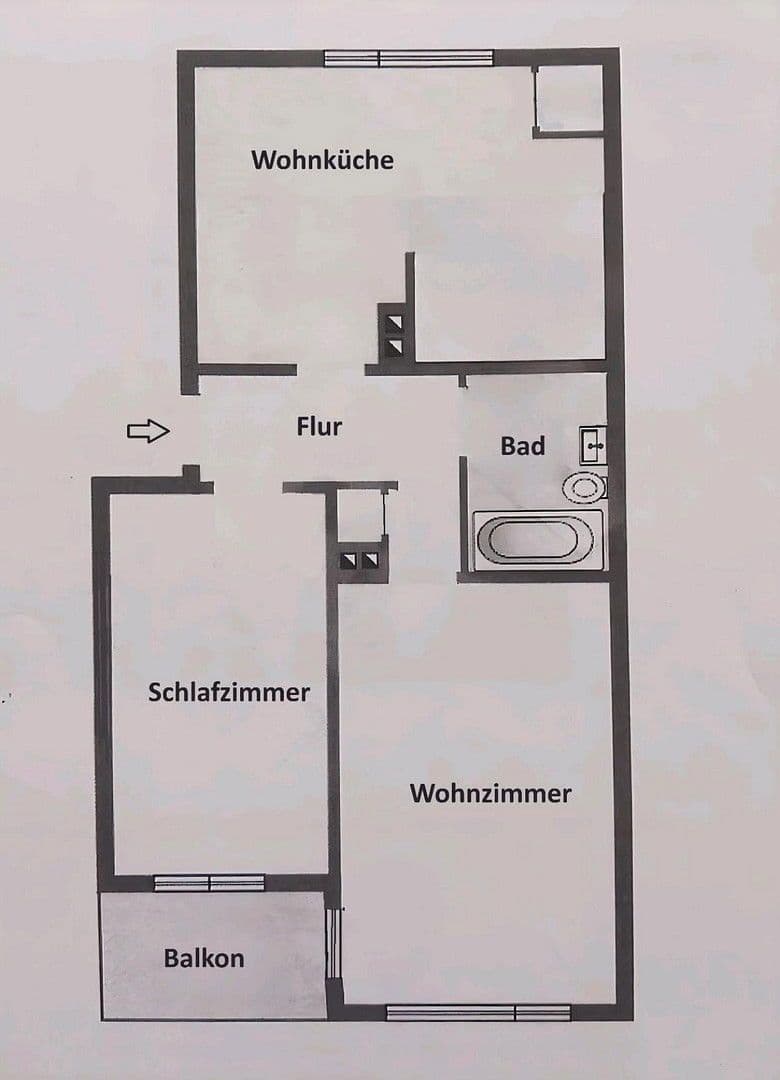 Prenájom bytu 2-izbový 62 m², Wittelsbachstraße 72, Ludwigshafen, Porýnie-Falcko Prenájom bytu 2-izbový 62 m², Wittelsbachstraße 72, Ludwigshafen, Porýnie-Falcko