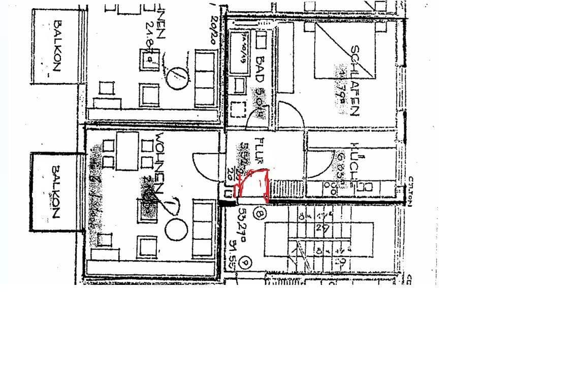 Predaj bytu 2-izbový 56 m², Nürnberg, Bavorsko Predaj bytu 2-izbový 56 m², Nürnberg, Bavorsko