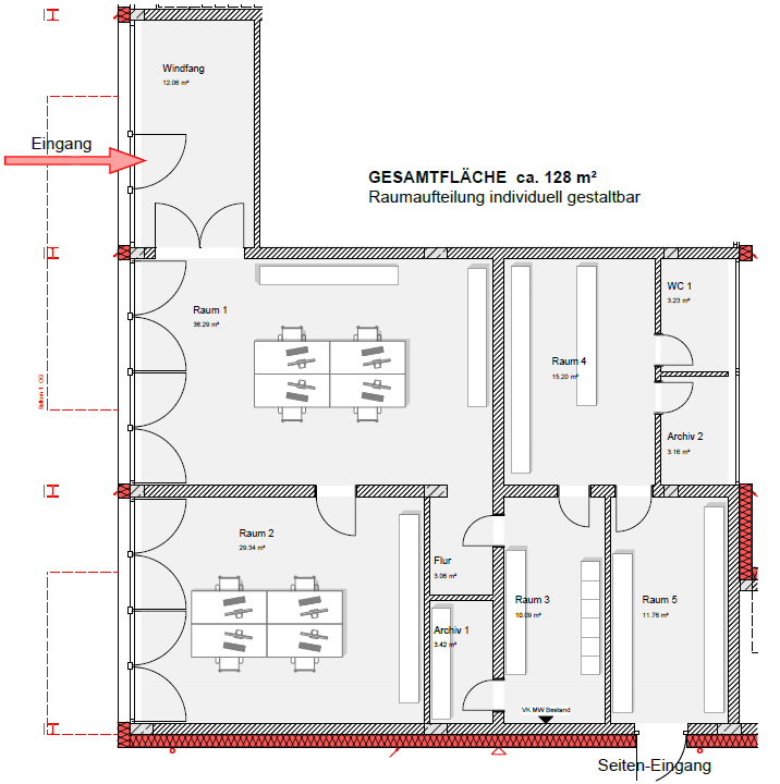 Prenájom kancelárie 128 m², Goerdelerstraße 35, Offenbach, Hesensko Prenájom kancelárie 128 m², Goerdelerstraße 35, Offenbach, Hesensko