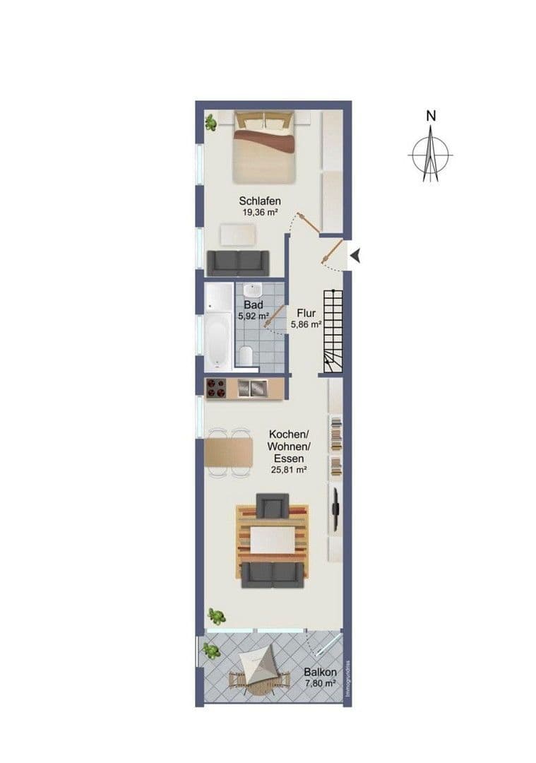 Prenájom bytu 3-izbový 96 m², Schliersee, Bavorsko Prenájom bytu 3-izbový 96 m², Schliersee, Bavorsko
