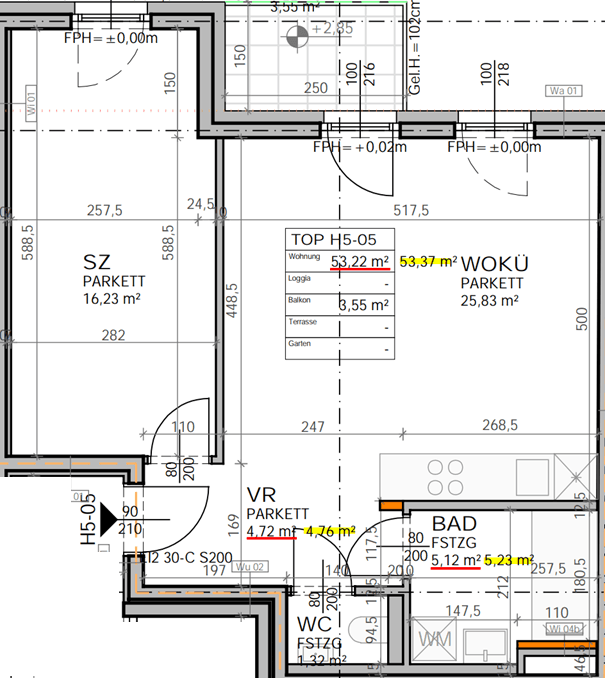 Prenájom bytu 2-izbový 54 m², Wien, Viedeň Prenájom bytu 2-izbový 54 m², Wien, Viedeň