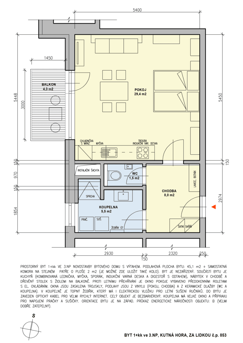 Prenájom bytu 1-izbový 45 m², Za Lidkou, Kutná Hora, Středočeský kraj Prenájom bytu 1-izbový 45 m², Za Lidkou, Kutná Hora, Středočeský kraj