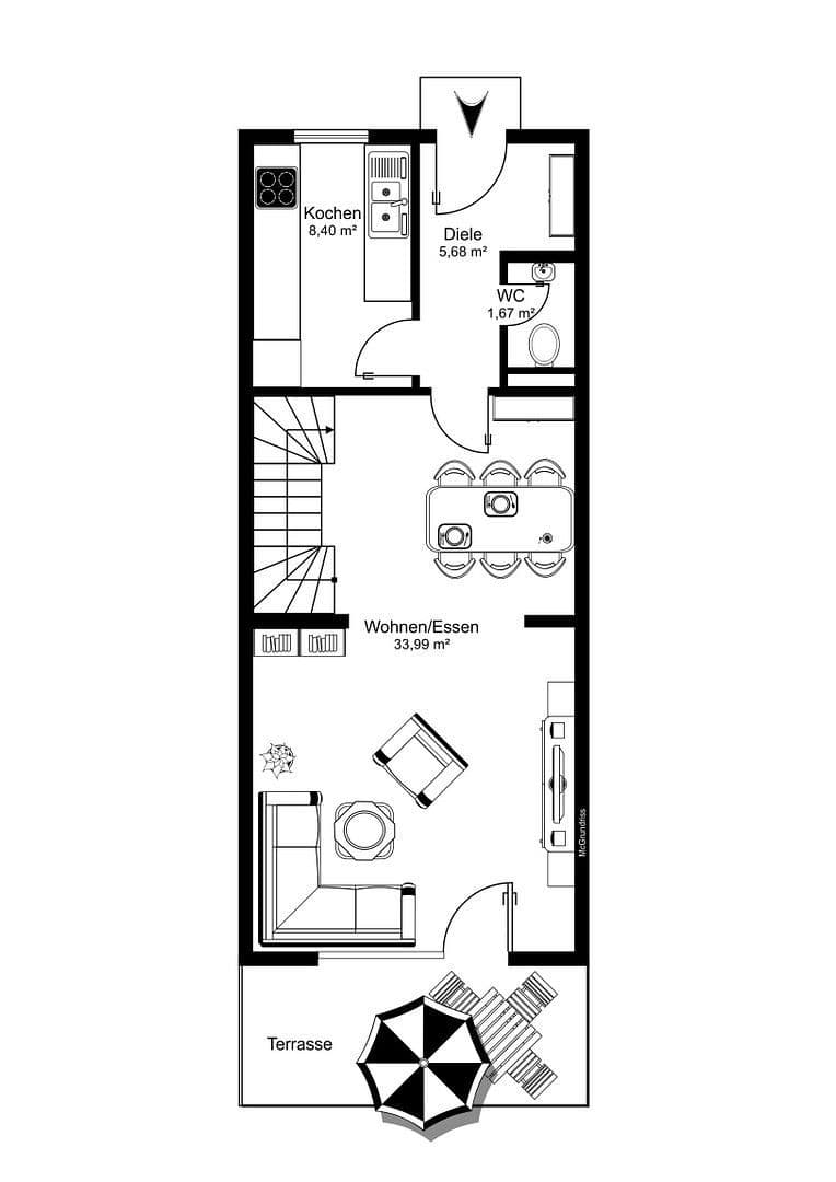 Predaj domu 127 m², pozemek 178 m², Eschenweg 41, Bamberg, Bavorsko Predaj domu 127 m², pozemek 178 m², Eschenweg 41, Bamberg, Bavorsko