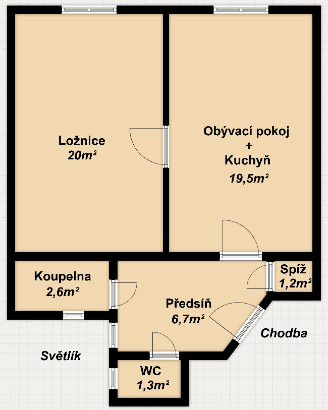 Prenájom bytu 2-izbový 51 m², Čechova, Plzeň, Plzeňský kraj Prenájom bytu 2-izbový 51 m², Čechova, Plzeň, Plzeňský kraj