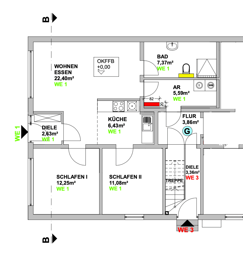 Prenájom bytu 3-izbový 68 m², Stedinger Str. 32, Delmenhorst, Dolné Sasko Prenájom bytu 3-izbový 68 m², Stedinger Str. 32, Delmenhorst, Dolné Sasko