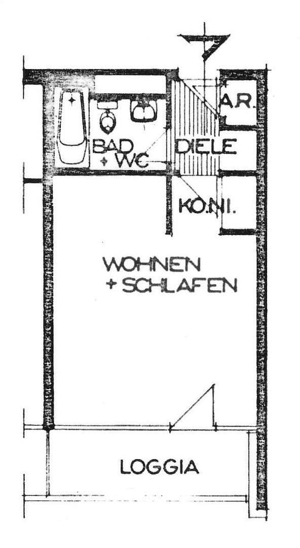 Prenájom bytu 1-izbový 33 m², Görlitzer Straße, Neuss, Severné Porýnie - Westfálsko Prenájom bytu 1-izbový 33 m², Görlitzer Straße, Neuss, Severné Porýnie - Westfálsko
