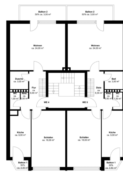 Prenájom bytu 3-izbový 93 m², Düsseldorf, Severné Porýnie - Westfálsko Prenájom bytu 3-izbový 93 m², Düsseldorf, Severné Porýnie - Westfálsko