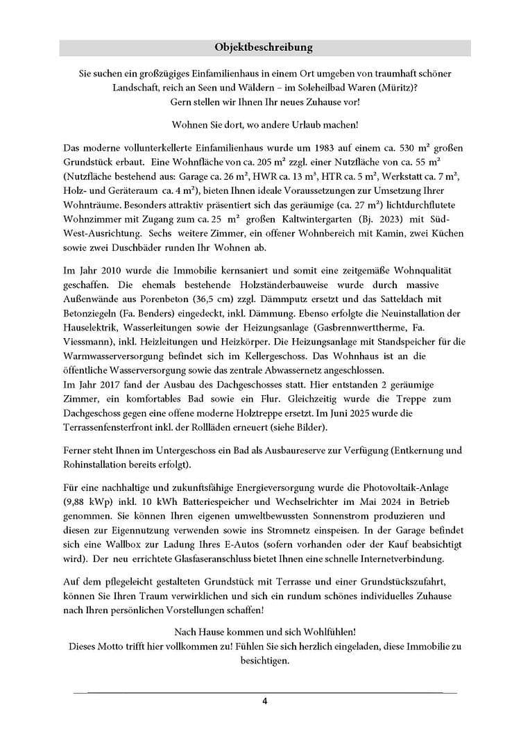 Predaj domu 205 m², pozemek 530 m², Waren (Müritz), Meklenbursko-Predpomoransko Predaj domu 205 m², pozemek 530 m², Waren (Müritz), Meklenbursko-Predpomoransko